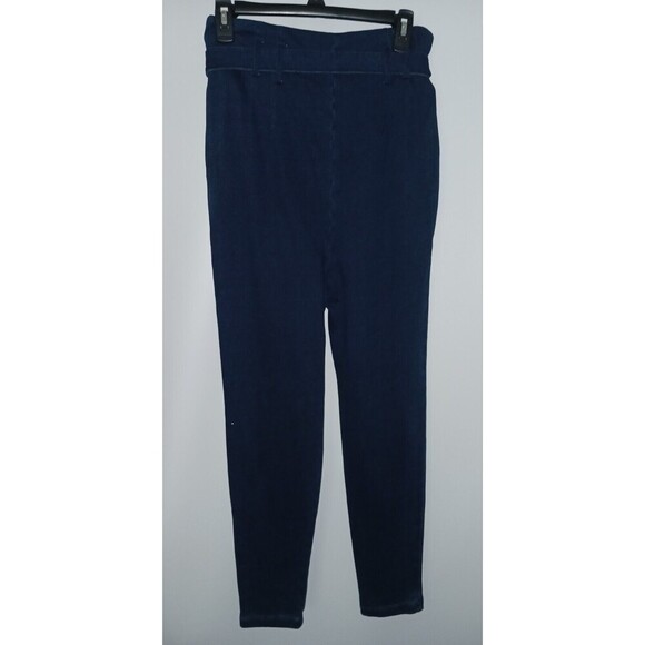 AG Adriano Goldschmied Pentra Pants Tie Frt Belt Blue Paperbag Jogger High Waist - Picture 6 of 11